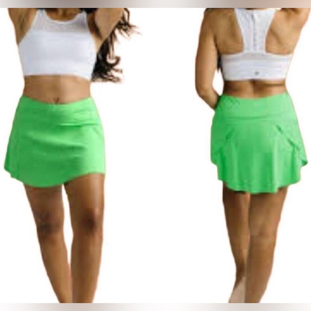 NWT~Zyia Skort Womens Large Green Pear Grand Slam Golf Athletic Tennis Active